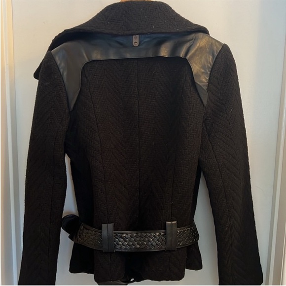 Mackage | Women’s Size M Black Teddy Jacket with Leather Accents - Picture 8 of 9